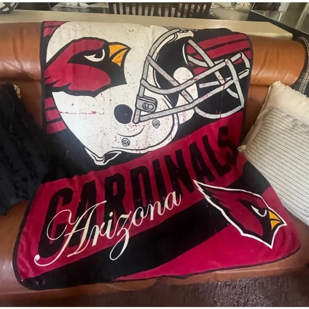 Arizona Cardinals NFL football throw blanket